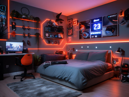 Boys' gaming bedroom