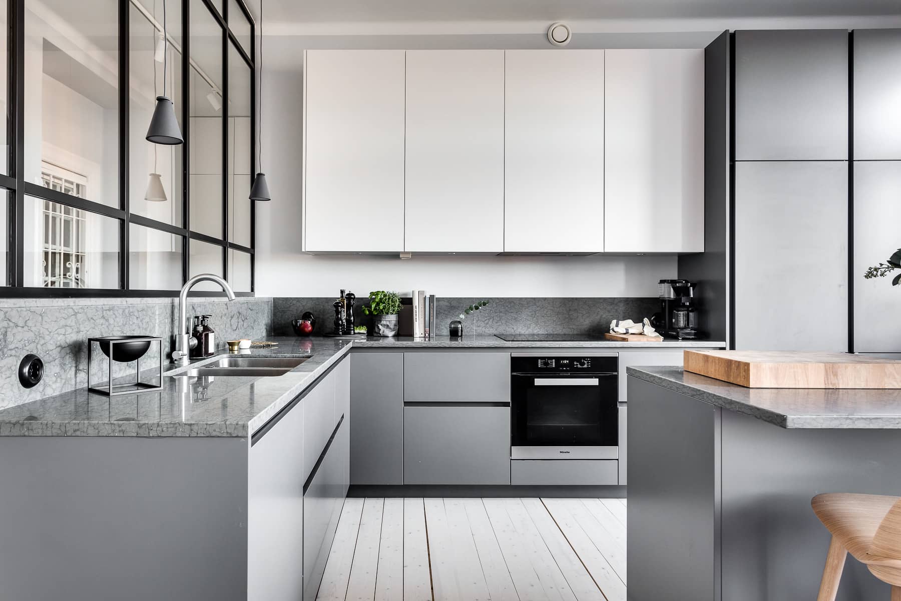 Modern gray cabinet