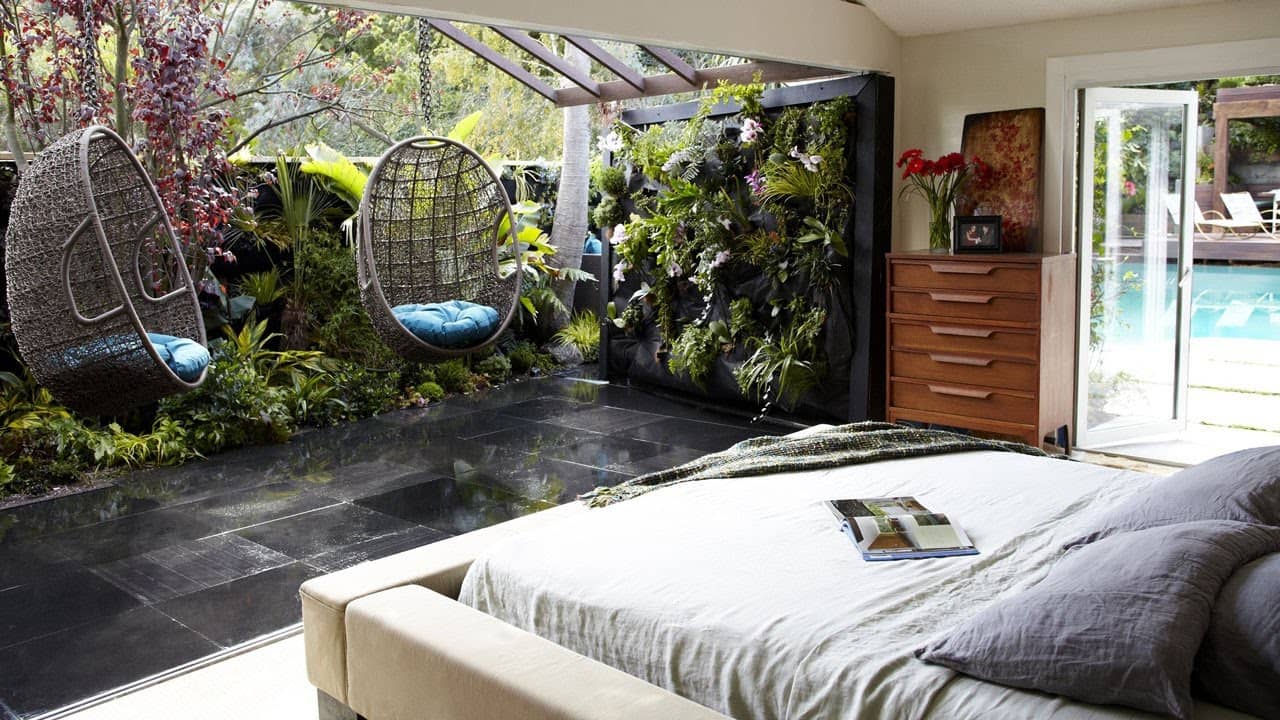 The theme of the natural space of the bedroom
