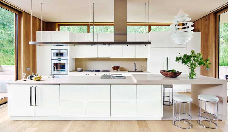 طراحی و اجرای کابینت آشپزخانه اپن دار