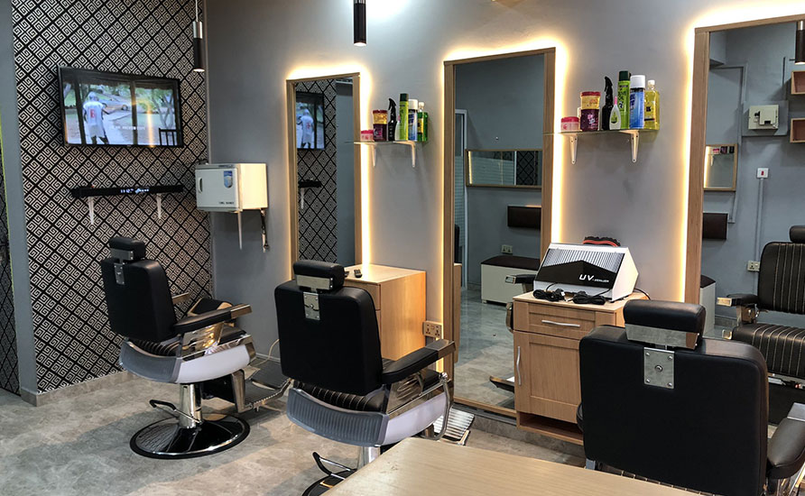 عکس دکوراسیون آرایشگاه مردانه