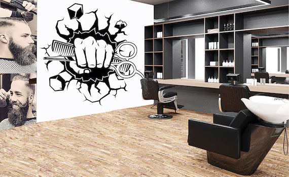 عکس دکوراسیون آرایشگاه مردانه