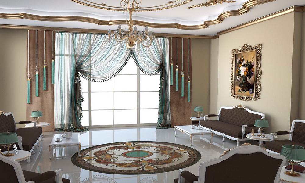 والان پرده مناسب برای پذیرایی
