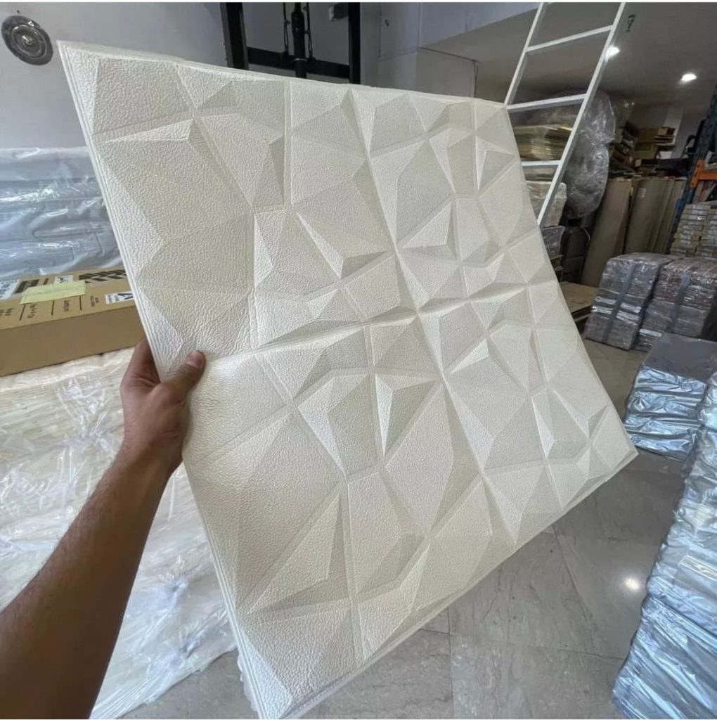 دیوار پوش سه بعدی طرح الماس