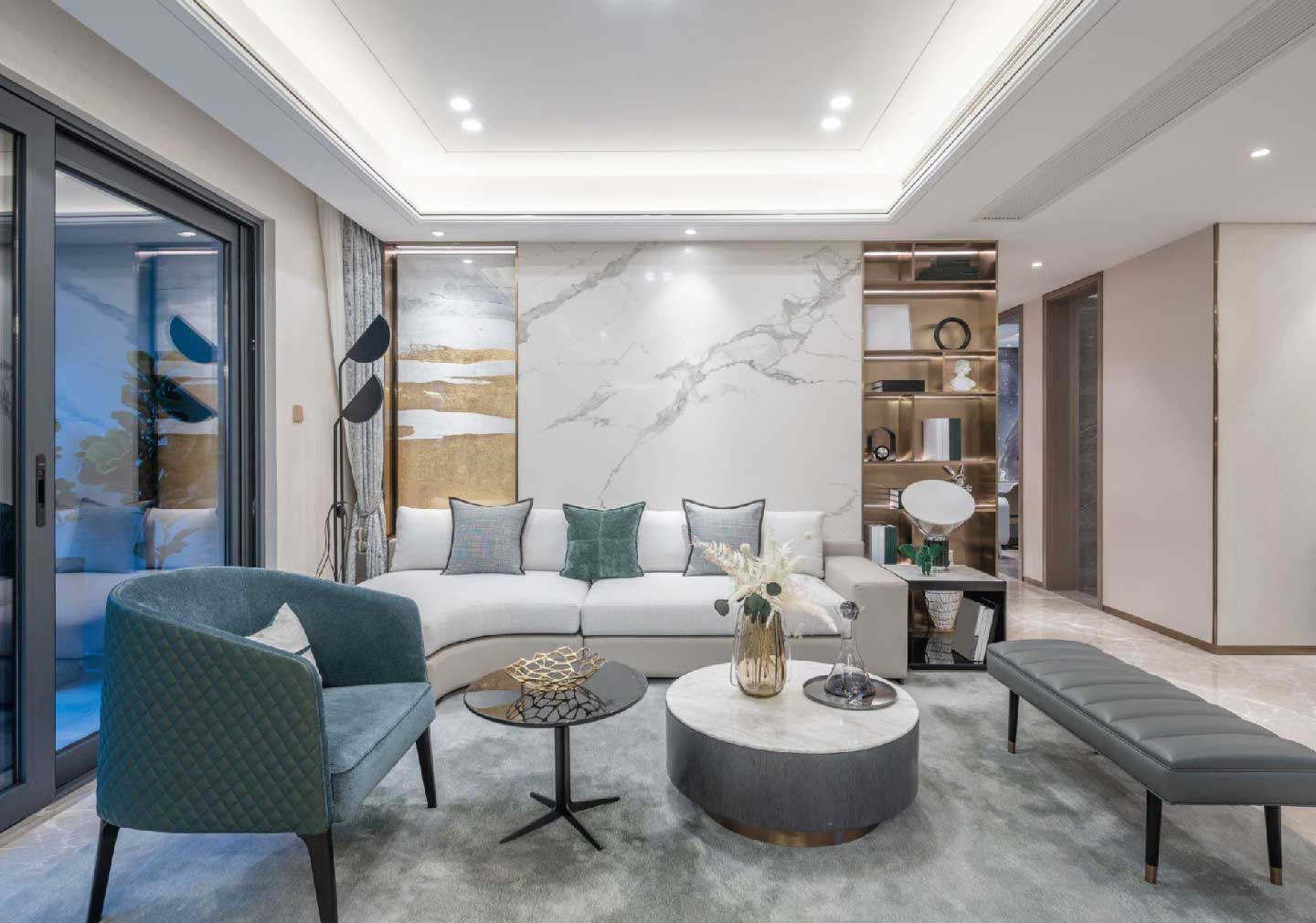 Interior of luxury living room