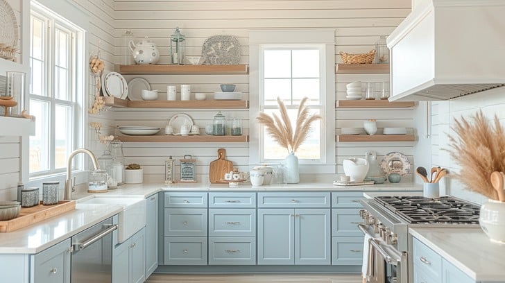 bright kitchen interior stockcake