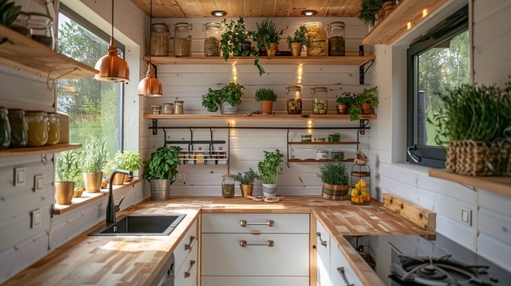 cozy kitchen interior stockcake 2