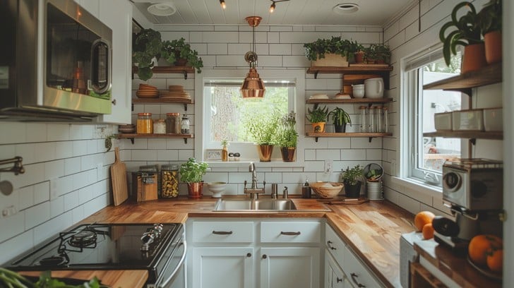 cozy kitchen space stockcake 1