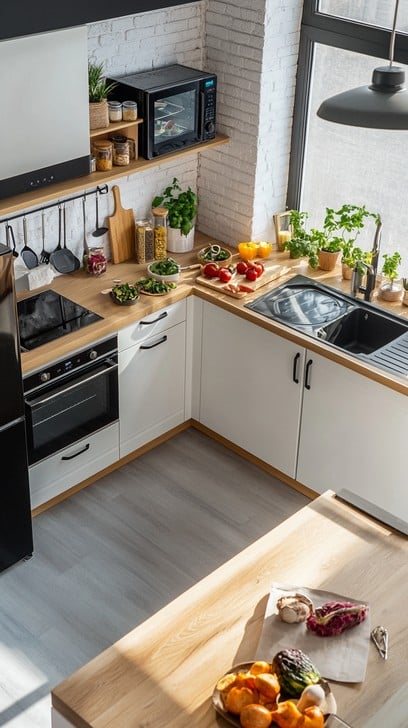 modern kitchen interior stockcake 23